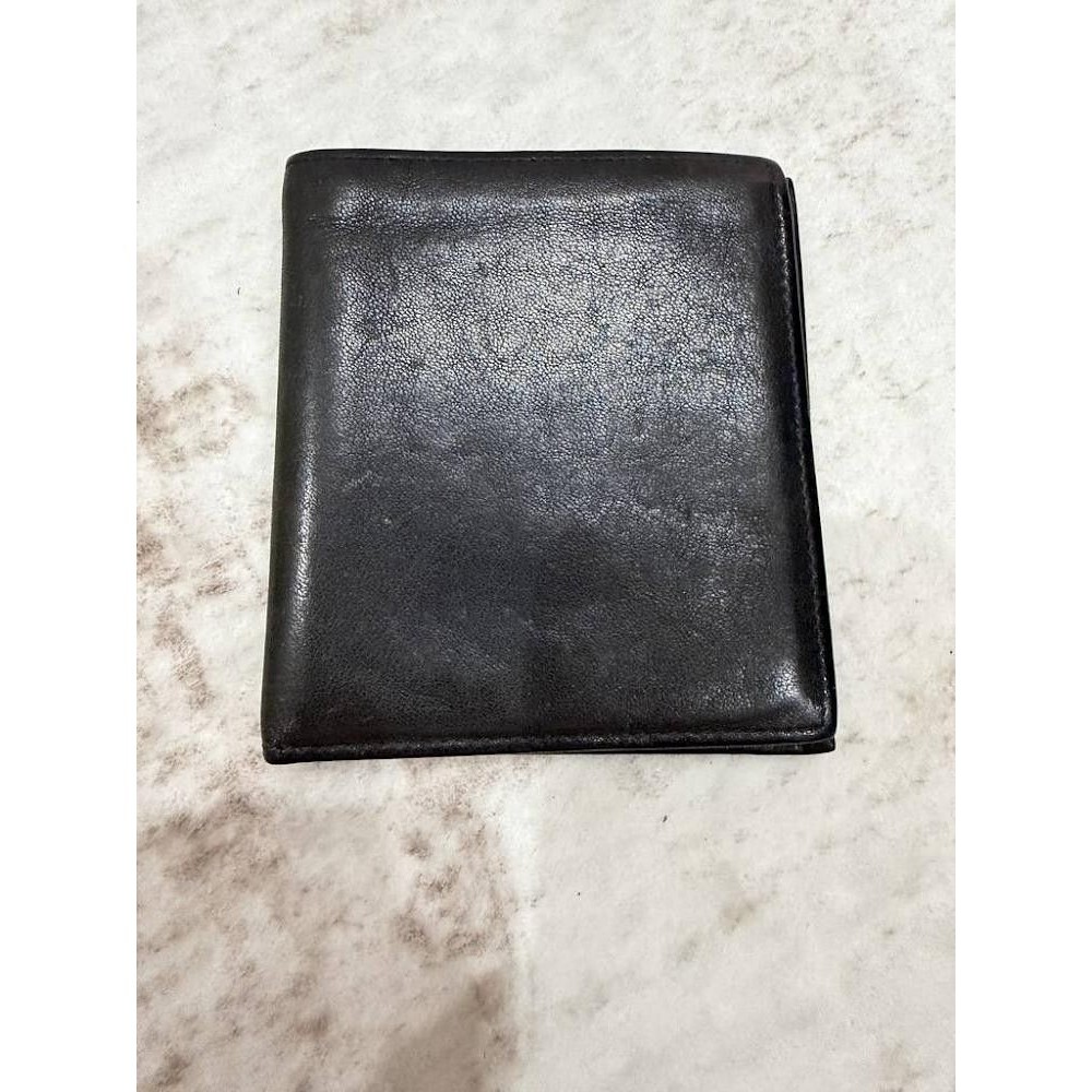 VTG Prince Gardner Black Full Grain Leather Bifold Wallet NWT USA Deadstock